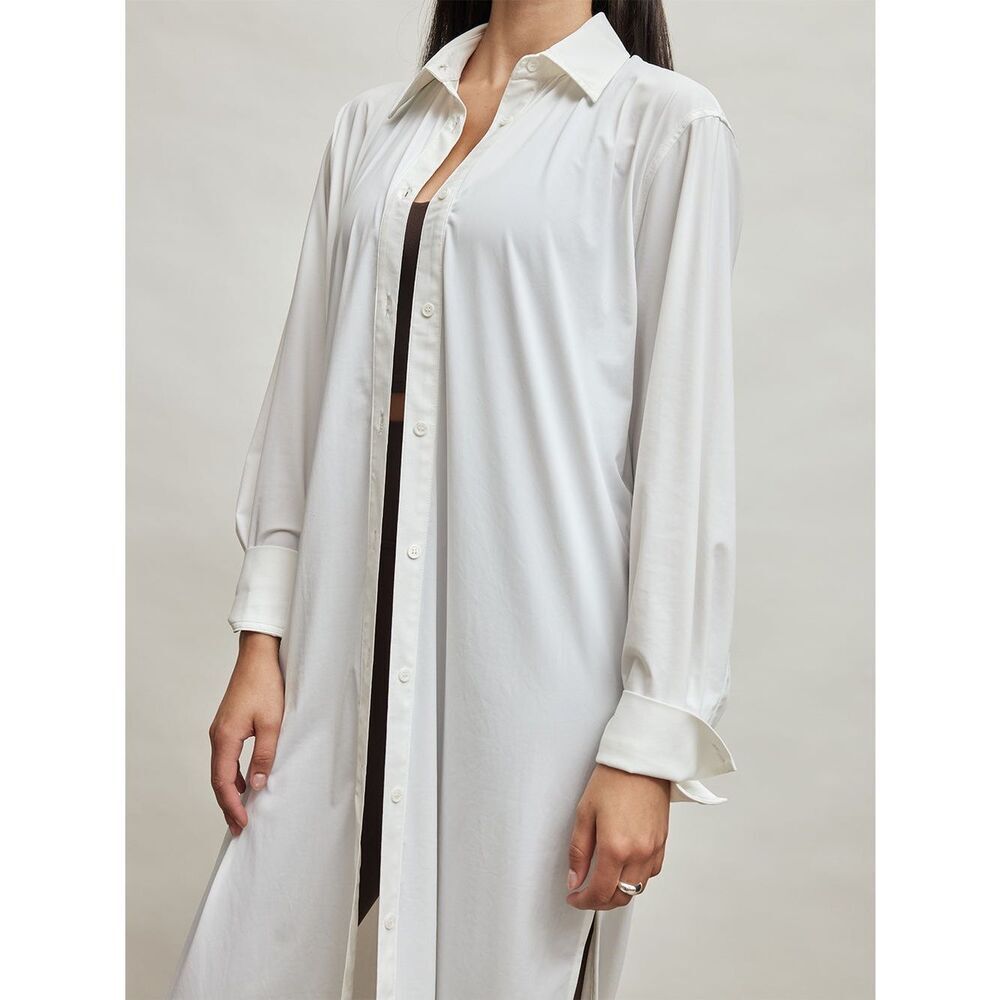NWT Carbon38 Button Up Oversized Tunic Dress NWT - image 4